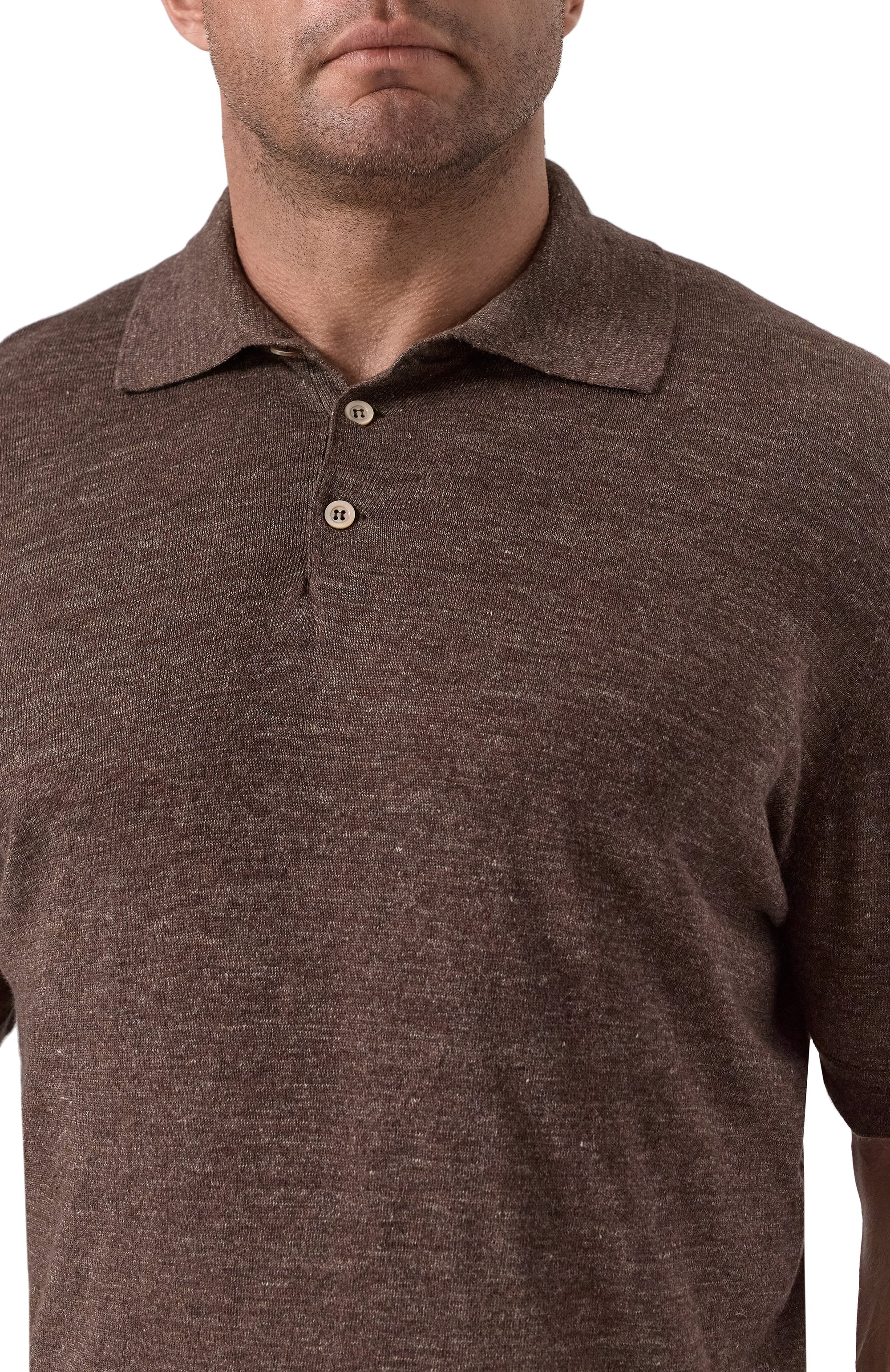 Поло изо льна и хлопка BRUNELLO CUCINELLI, арт. M2L00315, фото 5