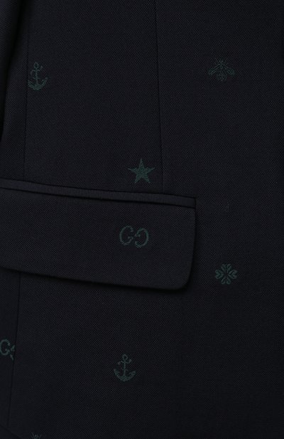 Хлопковый пиджак GUCCI, арт. 600346 XWAHH, фото 3