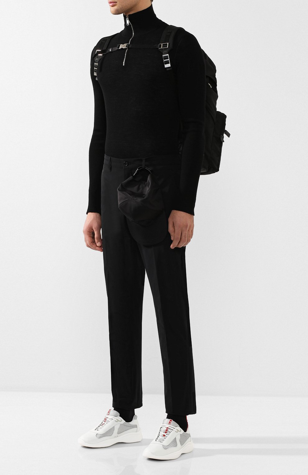 Комбинированные кроссовки prada linea rossa PRADA, арт. 4E3337-6GW-F0J36, фото 2