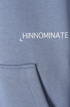 Женский хлопковая толстовка HINNOMINATE голубого цвета, арт. HMABW01400 | Фото 7 (Драгоценные камни: Проставлено; Материал внешний: Хлопок; Материал сплава: Проставлено; Рукава: Длинные; Длина (для топов): Стандартные; Женское Кросс-КТ: Кардиган-одежда; Стили: Спорт-шик)