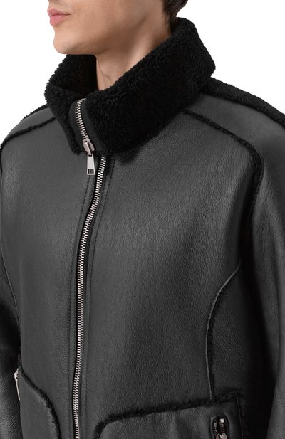 Двусторонняя дубленка из овчины ANDREA YA'AQOV, арт. 25MSHE53B/SHEARLING, фото 5