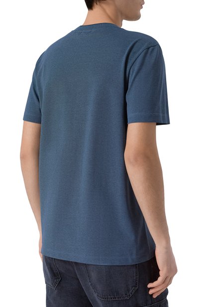 Футболка BOSS синего цвета по цене 18850 руб., арт. 50554109, фото 4 Футболка BOSS, арт. 50554109, фото 4