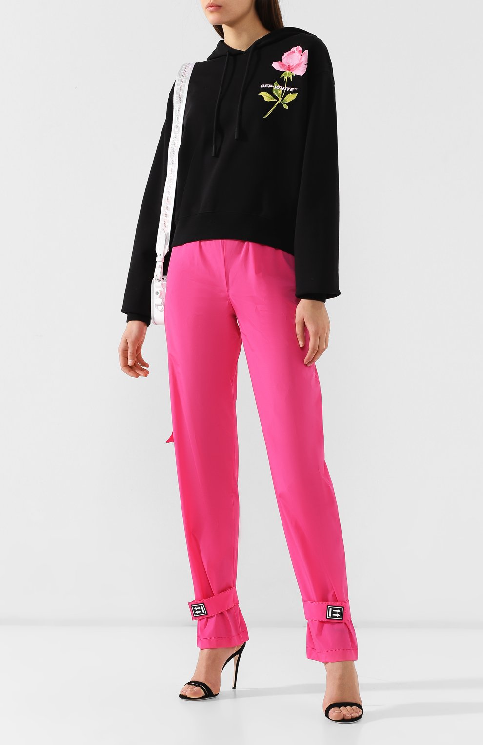 Хлопковое худи OFF-WHITE черного цвета по цене 49950 руб., арт. 0WBB016S190030601088, фото 2 Хлопковое худи OFF-WHITE, арт. 0WBB016S190030601088, фото 2