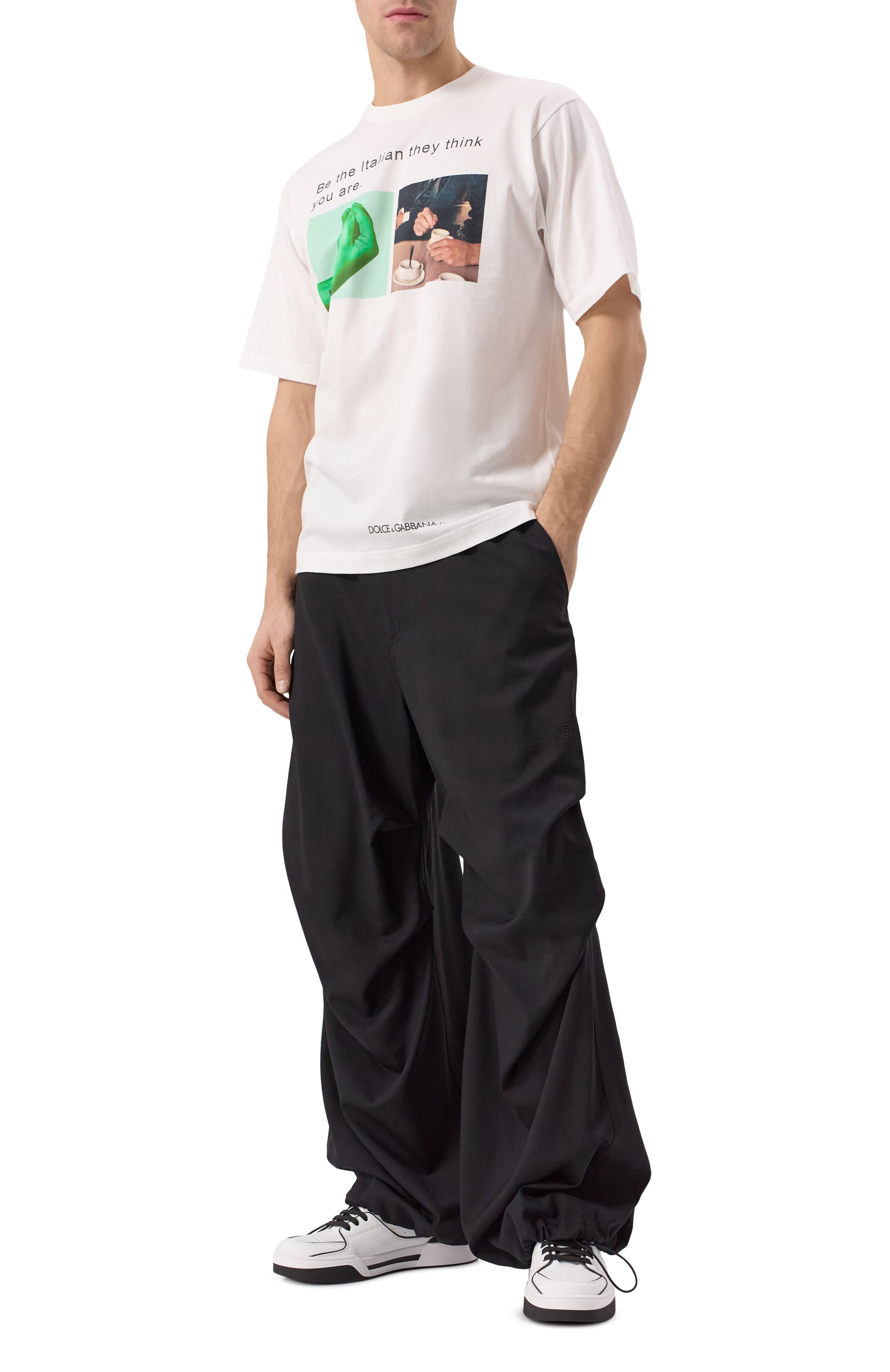 Кожаные кеды new roma DOLCE & GABBANA, арт. CS2036/AY965, фото 2