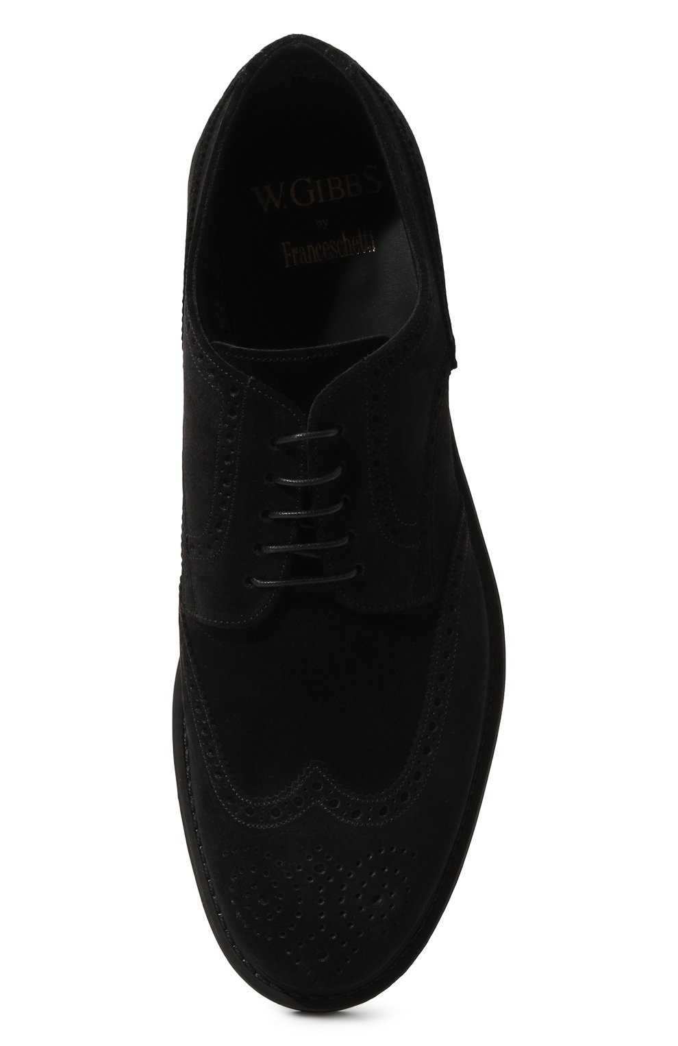Замшевые дерби W.GIBBS черного цвета по цене 45950 руб., арт. 3169007/CAM0SCI0 RAIN W00LEN, фото 6 Замшевые дерби W.GIBBS, арт. 3169007/CAM0SCI0 RAIN W00LEN, фото 6
