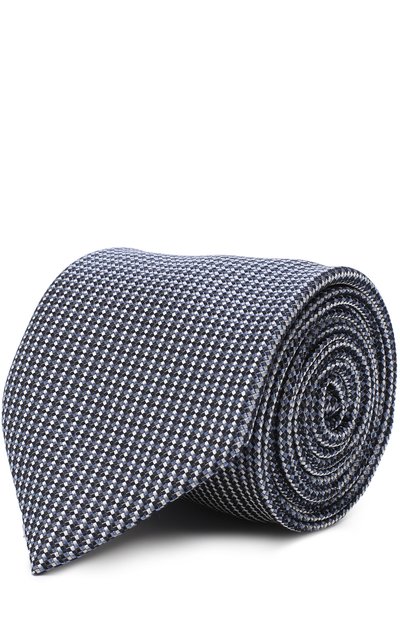Мужской шелковый галстук с узором BRIONI, арт. 061D00/0740C