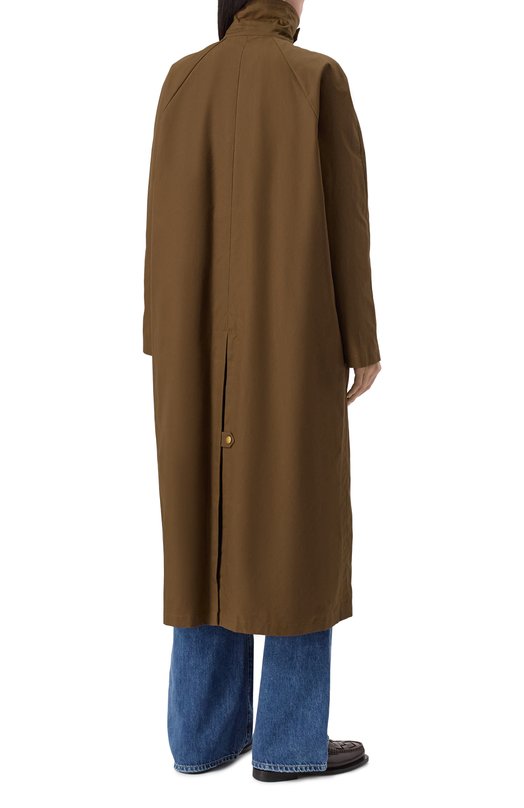 Хлопковый плащ A.P.C. C0ERC-F01533 Хаки  C0ERC-F01533 Фото 4