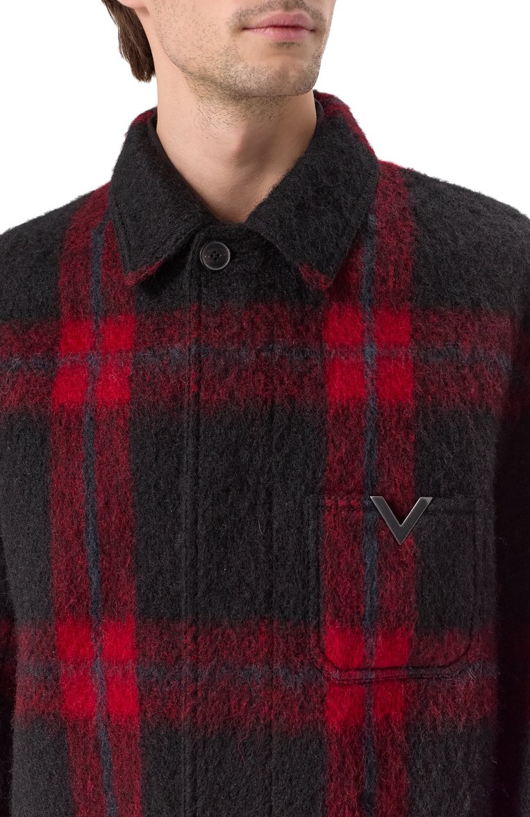 Шерстяная куртка-рубашка VALENTINO, арт. 5V3CJJ90A9K, фото 5