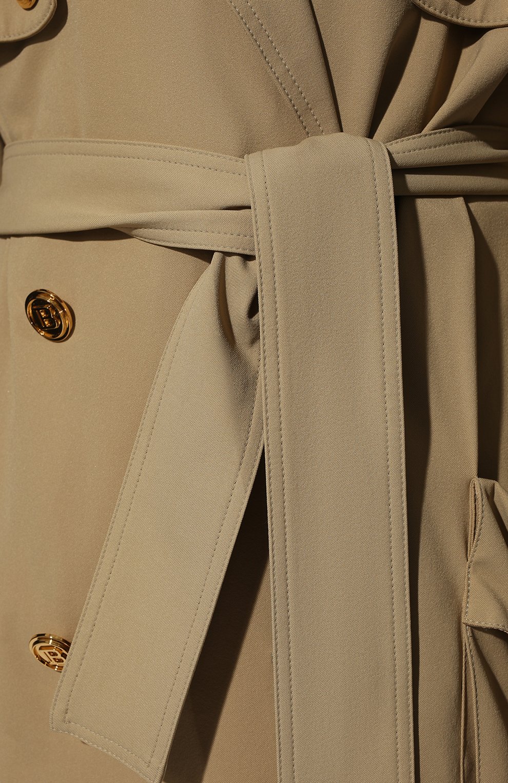 Тренч BALMAIN бежевого цвета по цене 262500 руб., арт. XF1TL030/XB63, фото 5 Тренч BALMAIN, арт. XF1TL030/XB63, фото 5
