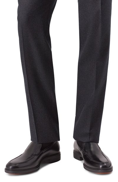 Кожаные лоферы easy SANTONI, арт. MGEG19032NEAXNTG, фото 3