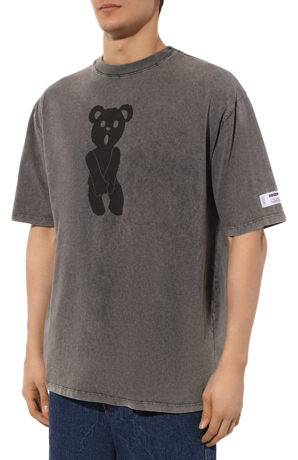 Хлопковая футболка DIEGO VENTURINO, арт. D3S4DVTS0P0SZ, фото 3