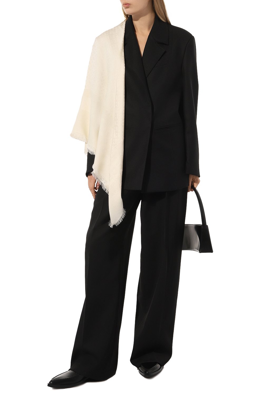 Шаль из шелка и шерсти BOSS, арт. 50510871, фото 2