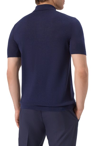 Поло из шерсти и шелка KITON, арт. UMM059205, фото 4