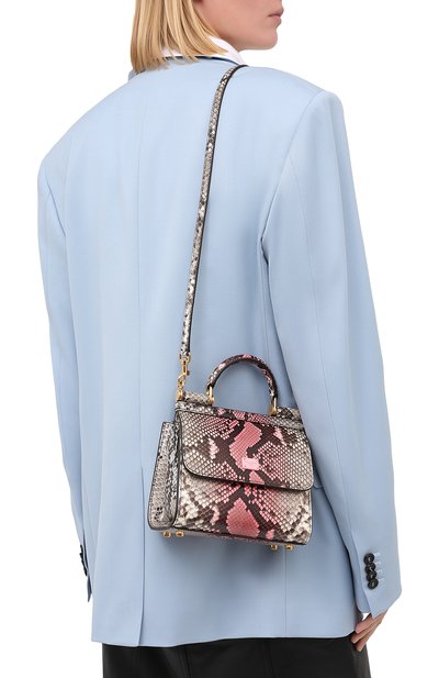 Сумка sicily из кожи питона DOLCE & GABBANA, арт. BB6846/A2V35/PRET, фото 5