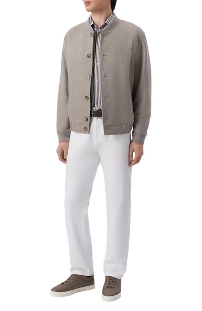 Хлопковая сорочка VAN LAACK темно-коричневого цвета по цене 28900 руб., арт. VL-RIK0S-SF/156296, фото 2 Хлопковая сорочка VAN LAACK, арт. VL-RIK0S-SF/156296, фото 2