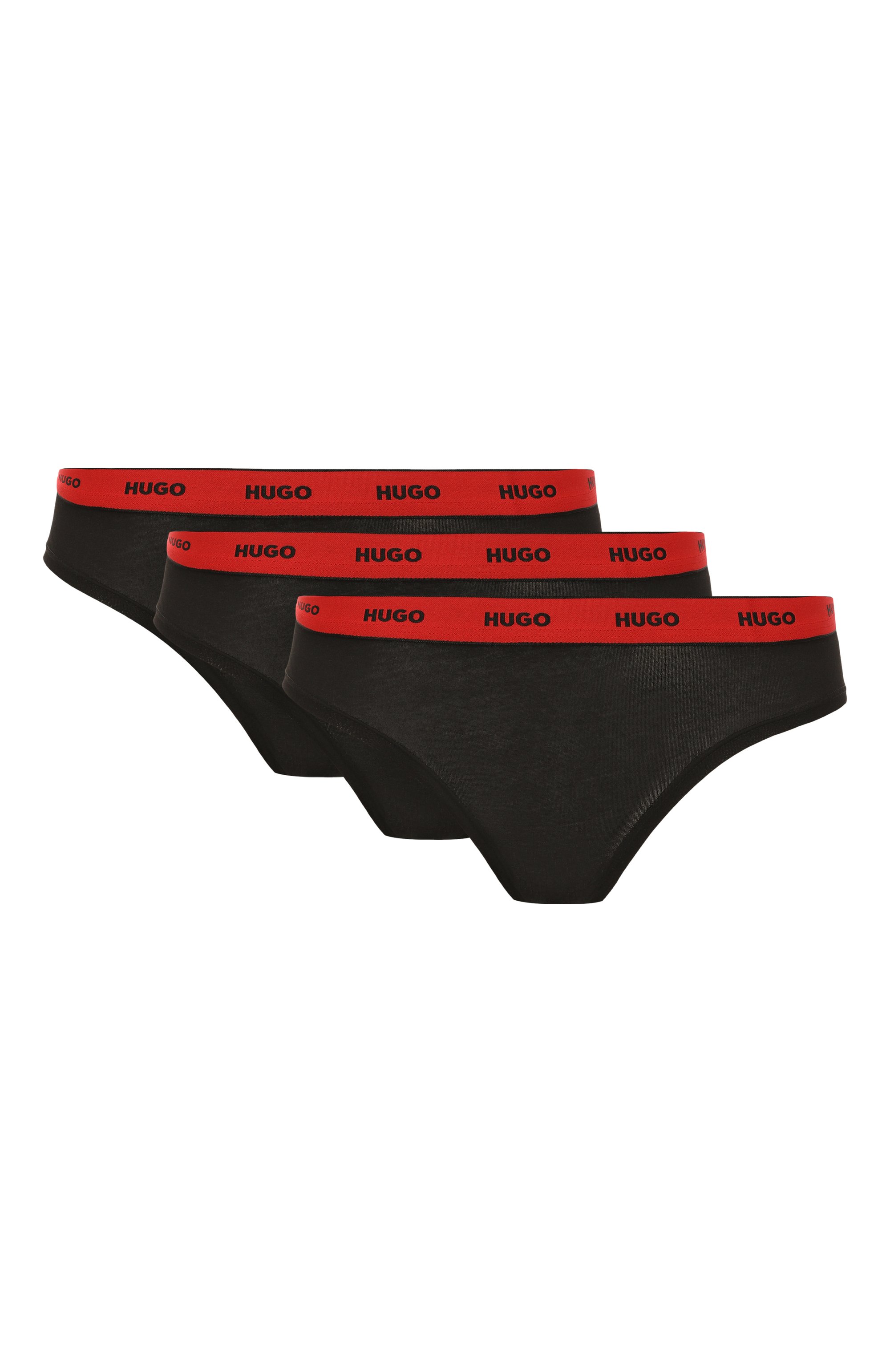 Комплект из трех трусов слипов HUGO черного цвета по цене 6425 руб., арт. 50469657, фото 1 Комплект из трех трусов слипов HUGO, арт. 50469657, фото 1