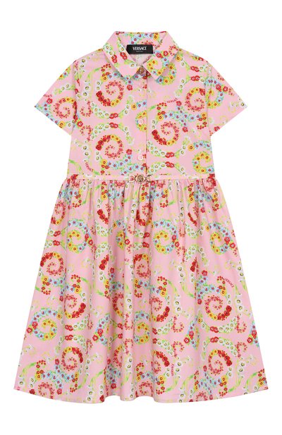 Хлопковое платье-рубашка VERSACE, арт. 1018142/1A13110/8A-14A