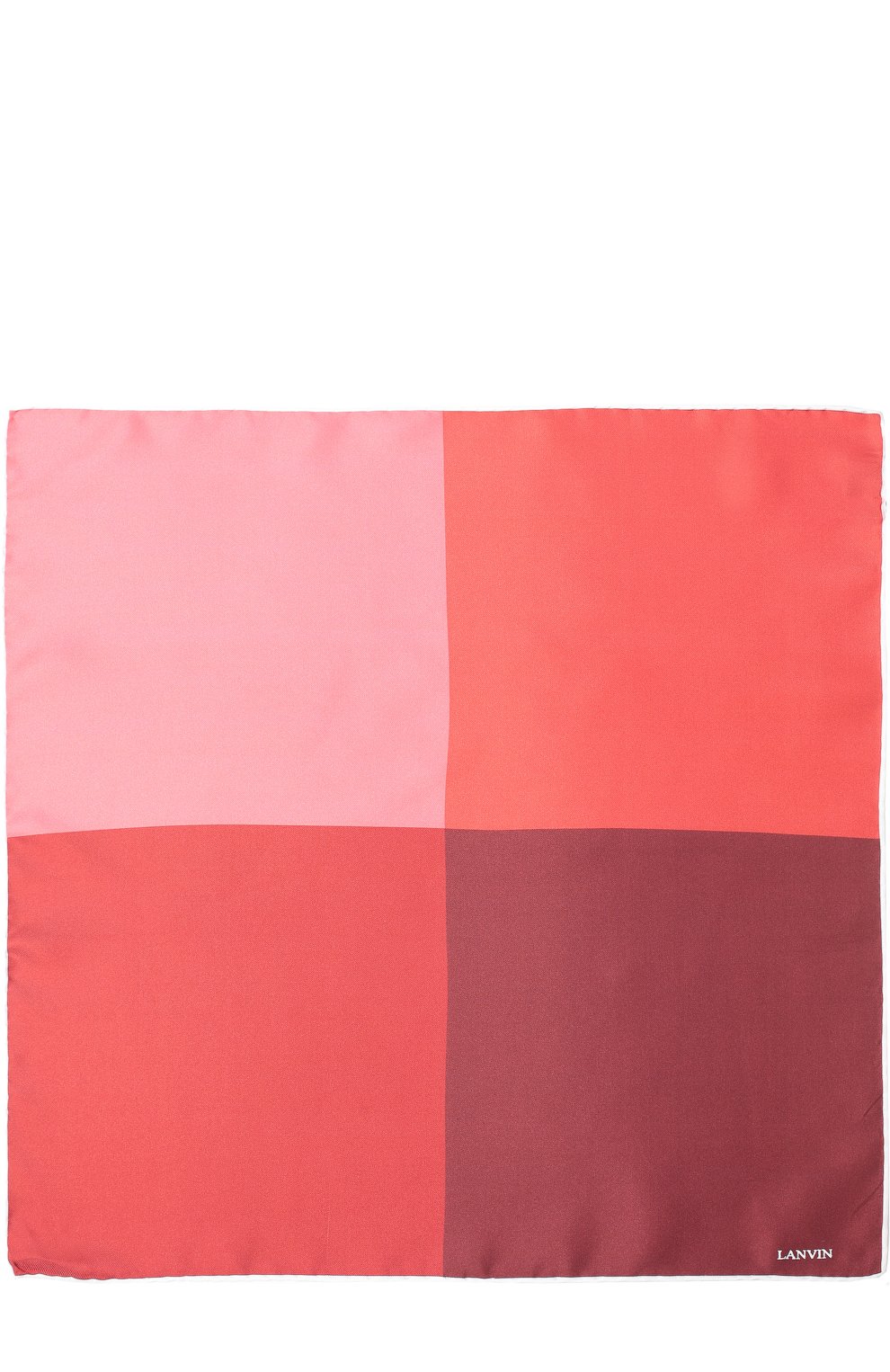 Шелковый платок LANVIN бордового цвета по цене 7995 руб., арт. 5834/HANDKERCHIEF, фото 2 Шелковый платок LANVIN, арт. 5834/HANDKERCHIEF, фото 2