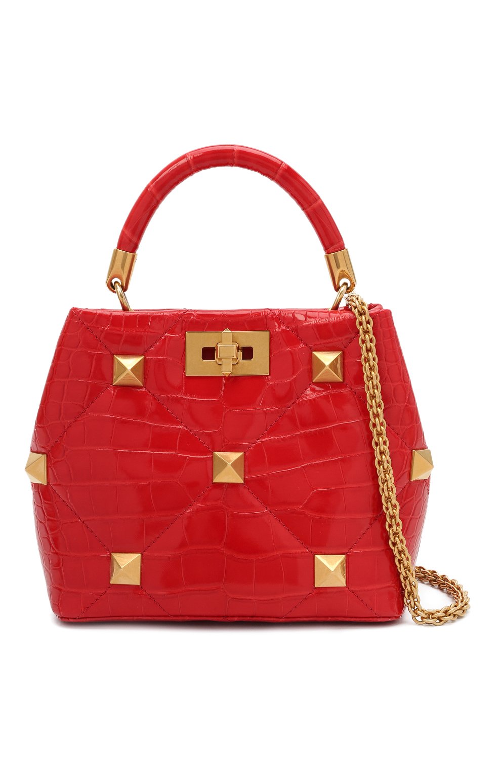 Сумка roman stud small из кожи аллигатора VALENTINO, арт. WW2B0I97/SXY/AMIS, фото 6
