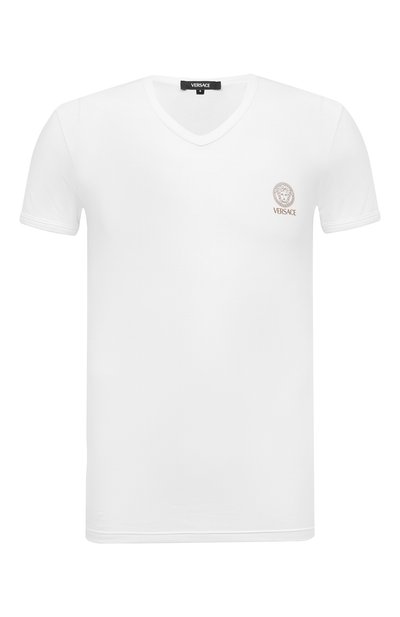 Мужская хлопковая футболк�а VERSACE, арт. AUU01004/1A10011