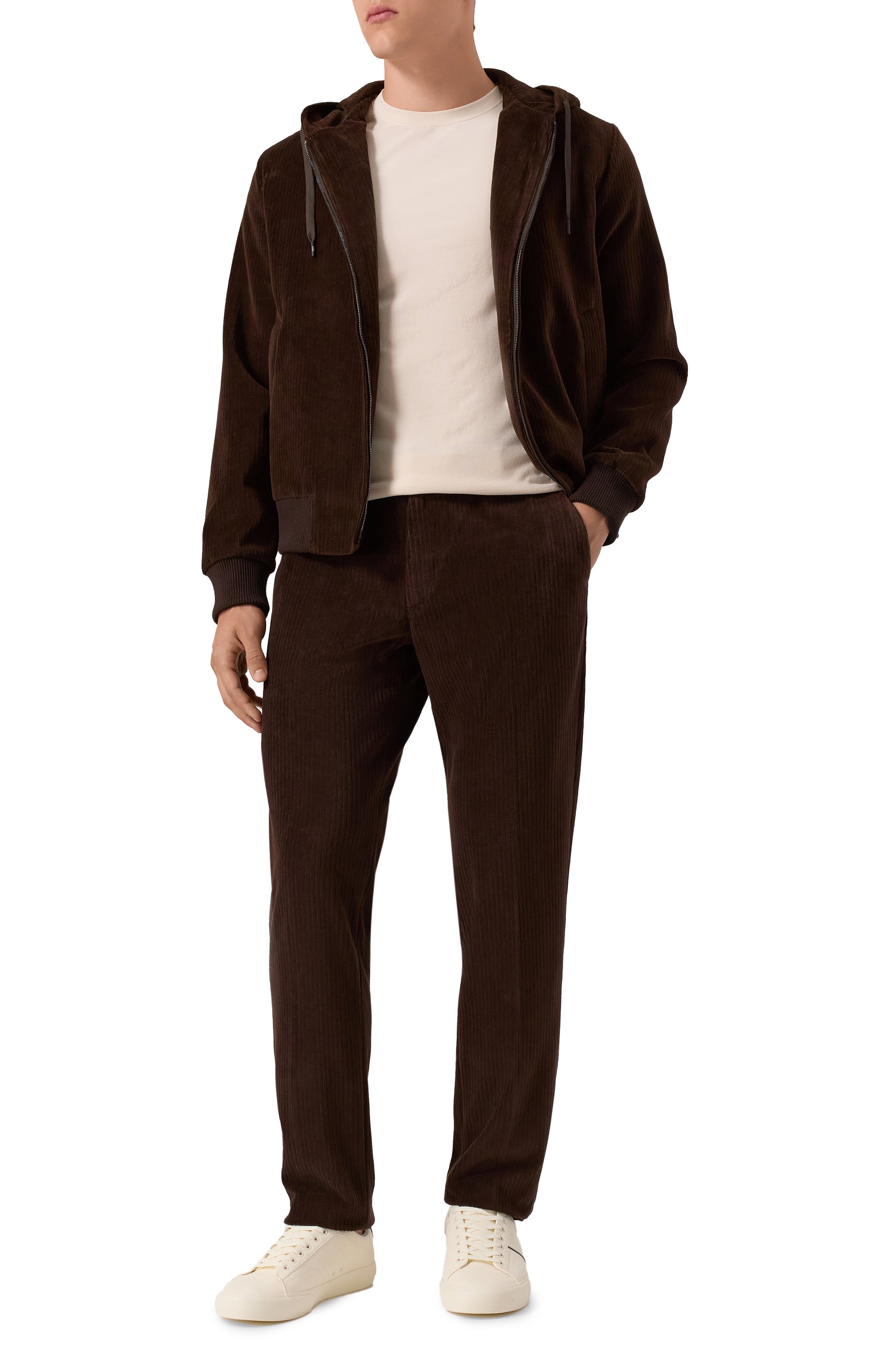 Вельветовые брюки CIRCOLO 1901 темно-коричневого цвета по цене 34350 руб., арт. CN4964, фото 2 Вельветовые брюки CIRCOLO 1901, арт. CN4964, фото 2