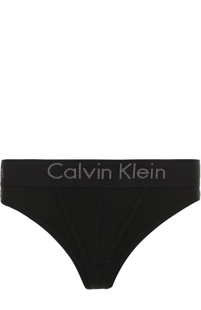 Женские хлопковые трусы-стринги с логотипом бренда CALVIN KLEIN, арт. QF4509E