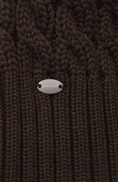 Шерстяная шапка mona с отделкой из соболя BLACK SABLE, арт. BS-24016, фото 3