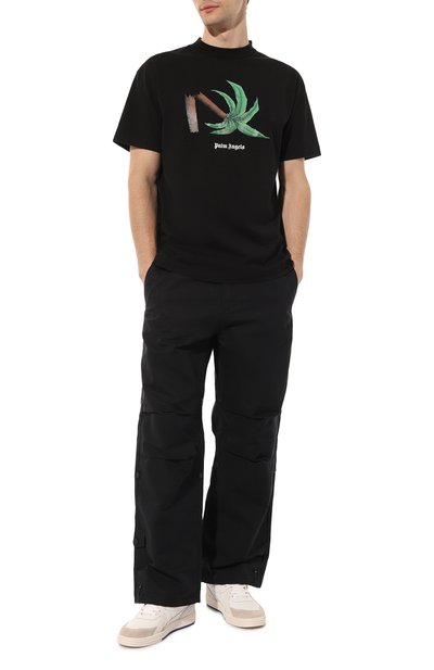Хлопковая футболка PALM ANGELS, арт. PMAA001C99JER0131055, фото 2
