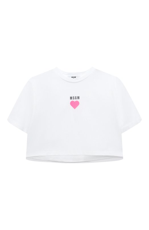 

Хлопковая футболка MSGM kids, Белый