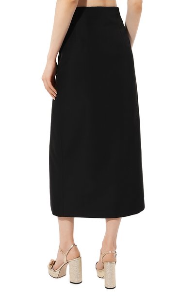 Юбка из хлопка и вискозы GUCCI, арт. 616069 ZADUU, фото 4