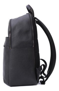 Мужской рюкзак KITON черного цвета, арт. UBA0114N0122808 | Фото 4 (Размер: large; Материал: Натуральная кожа; Сумки-технические: Рюкзаки - большие; Стили: Классический)