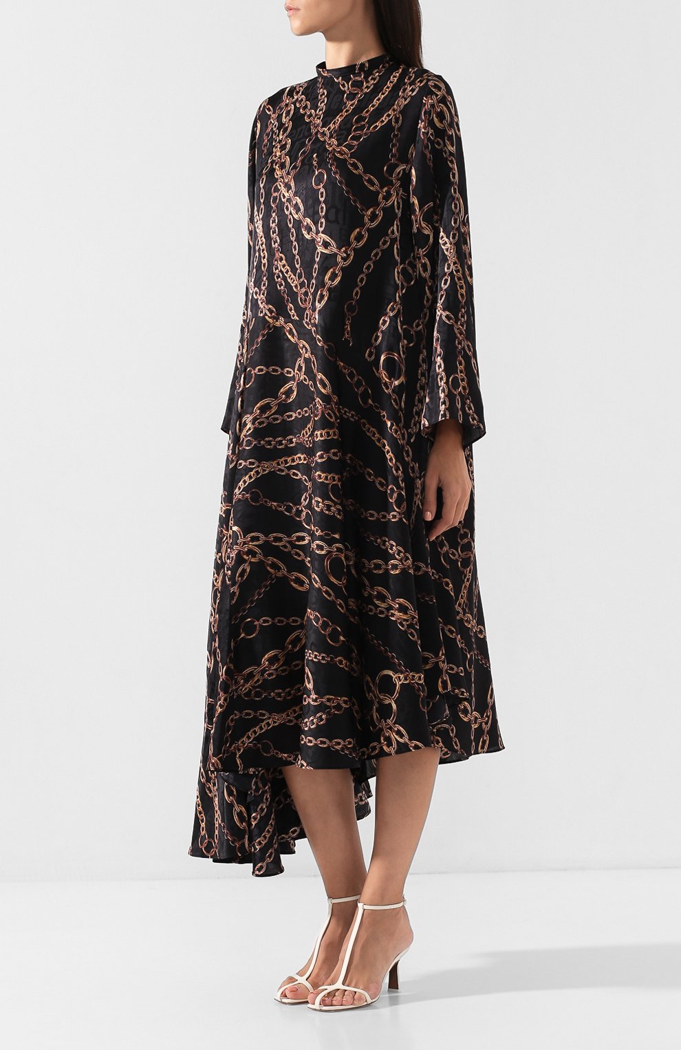 Шелковое платье BALENCIAGA, арт. 582850/TFLA8, фото 3