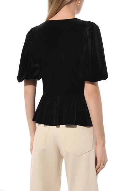 Бархатный топ GANNI, арт. T3835, фото 4