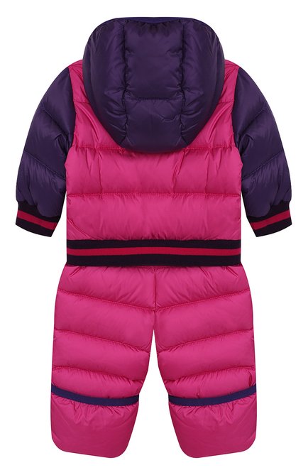 Детский пуховый комбинезон MONCLER ENFANT фуксия цвета, арт. E2-951-14351-85-53227/3M-18M | Фото 2 (Статус проверки: Проверена категория, Проверено; Рукава: Длинные; К�росс-КТ НВ: Верхняя одежда-одежда; Материал утеплителя: Пух и перо; Материал внешний: Синтетический материал; Материал подклада: Хлопок; Ростовка одежда: 12 мес | 80 см, 6 мес | 68 см, 9 мес | 74 см)