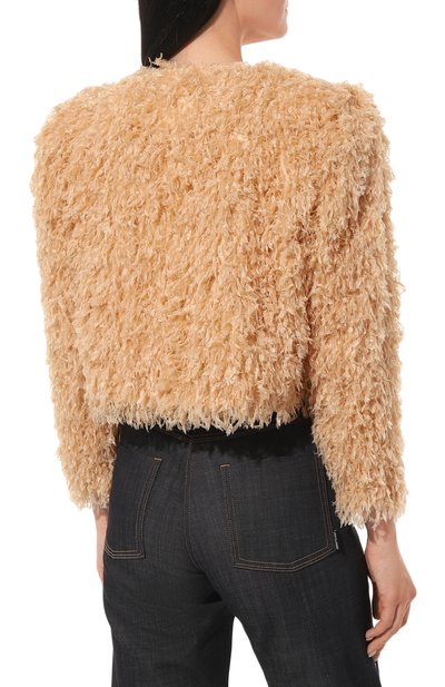 Жакет из вискозы BOTROIS бежевого цвета по цене 22900 руб., арт. SKU023110703, фото 4 Жакет из вискозы BOTROIS, арт. SKU023110703, фото 4