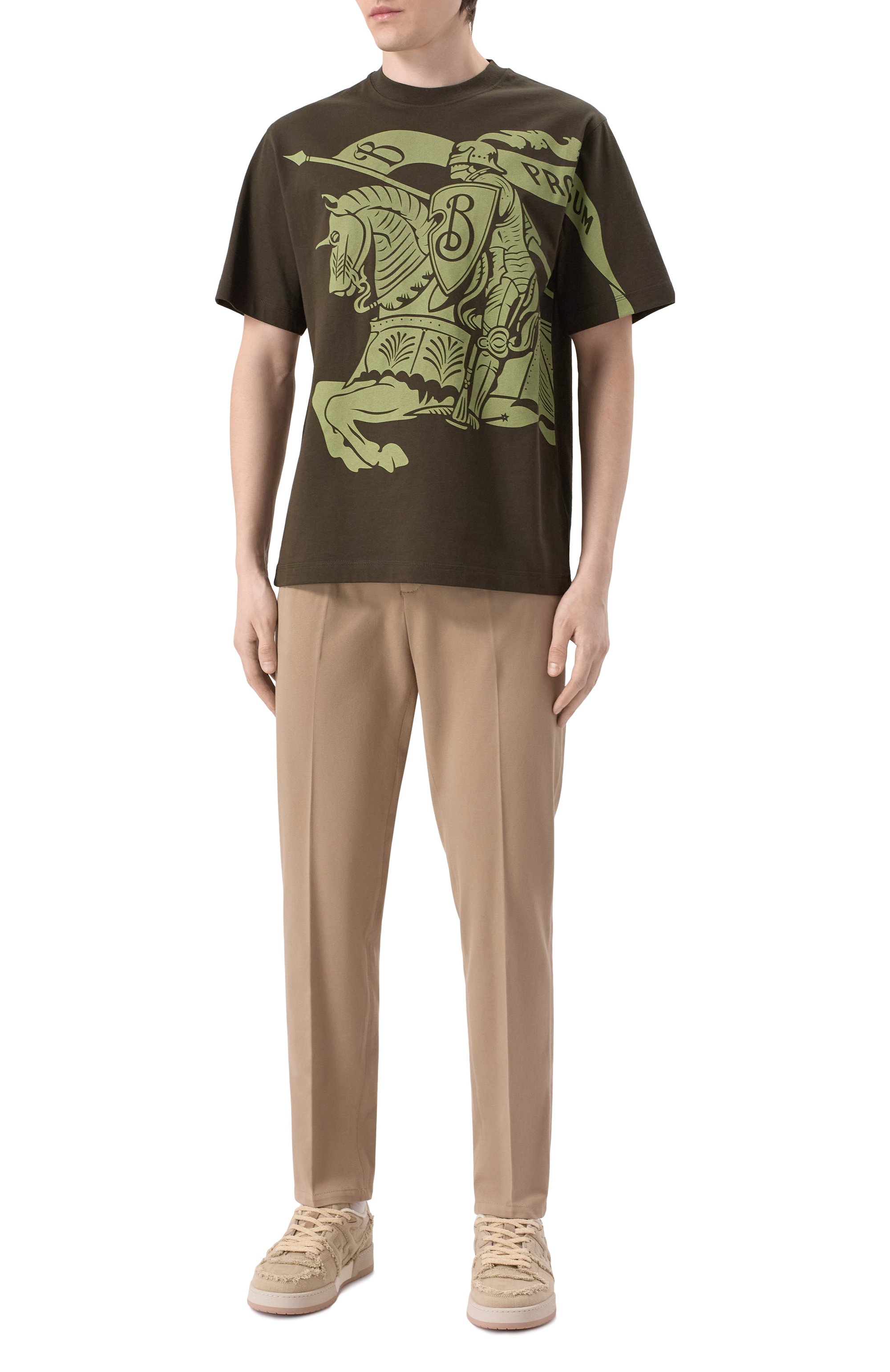 Хлопковая футболка BURBERRY, арт. 8104018, фото 2