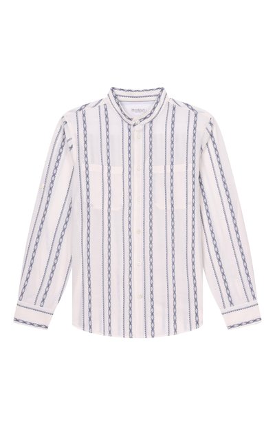 Хлопковая рубашка BRUNELLO CUCINELLI, арт. BA687C330A