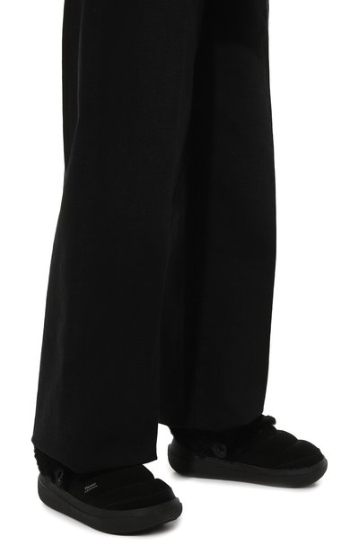 Замшевые сабо fami mid FLOWER MOUNTAIN черного цвета по цене 33450 руб., арт. 001 2018889/01, фото 3 Замшевые сабо fami mid FLOWER MOUNTAIN, арт. 001 2018889/01, фото 3