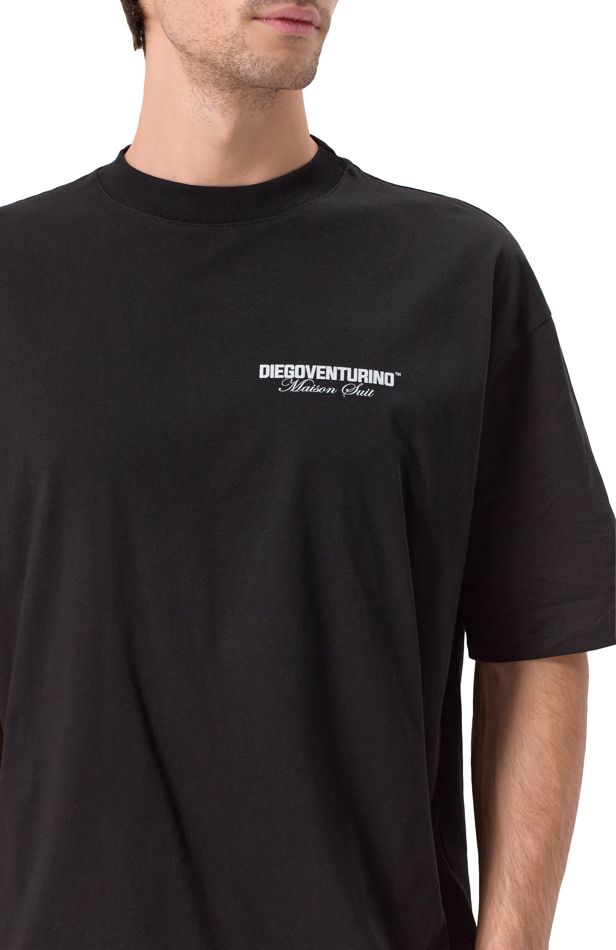 Хлопковая футболка DIEGO VENTURINO, арт. DVTS0L0G0, фото 5
