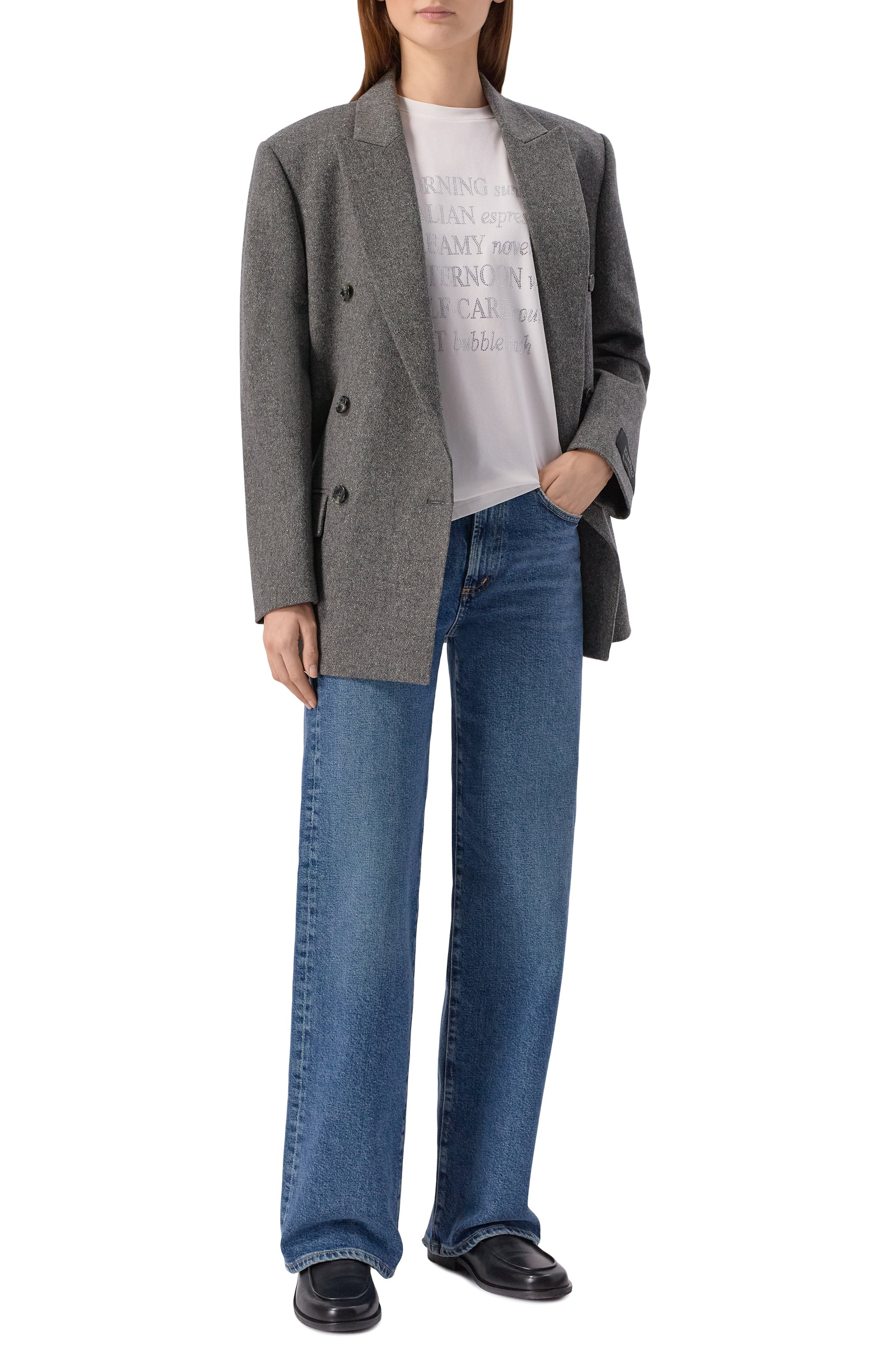 Хлопковая футболка с отделкой стразами SEVEN LAB, арт. CTR1.01.100.257.155, фото 2