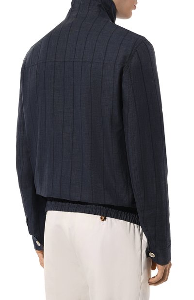 Бомбер из шерсти и льна BRUNELLO CUCINELLI, арт. MW4756205P, фото 4