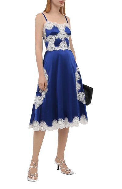 Платье из шелка и хлопка DOLCE & GABBANA, арт. I6AE2W/FUACD, фото 2