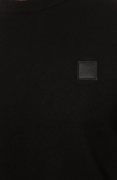 Хлопковый джемпер BOSS ORANGE, арт. 50471343, фото 5