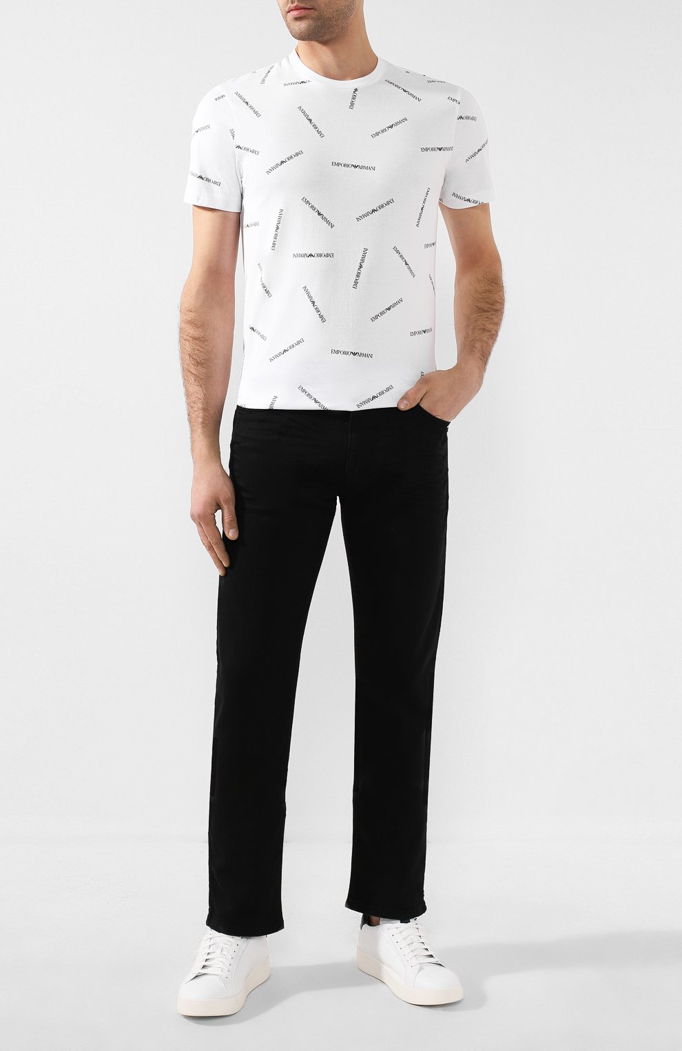 Хлопковая футболка EMPORIO ARMANI, арт. 3H1TD7/1J30Z, фото 2