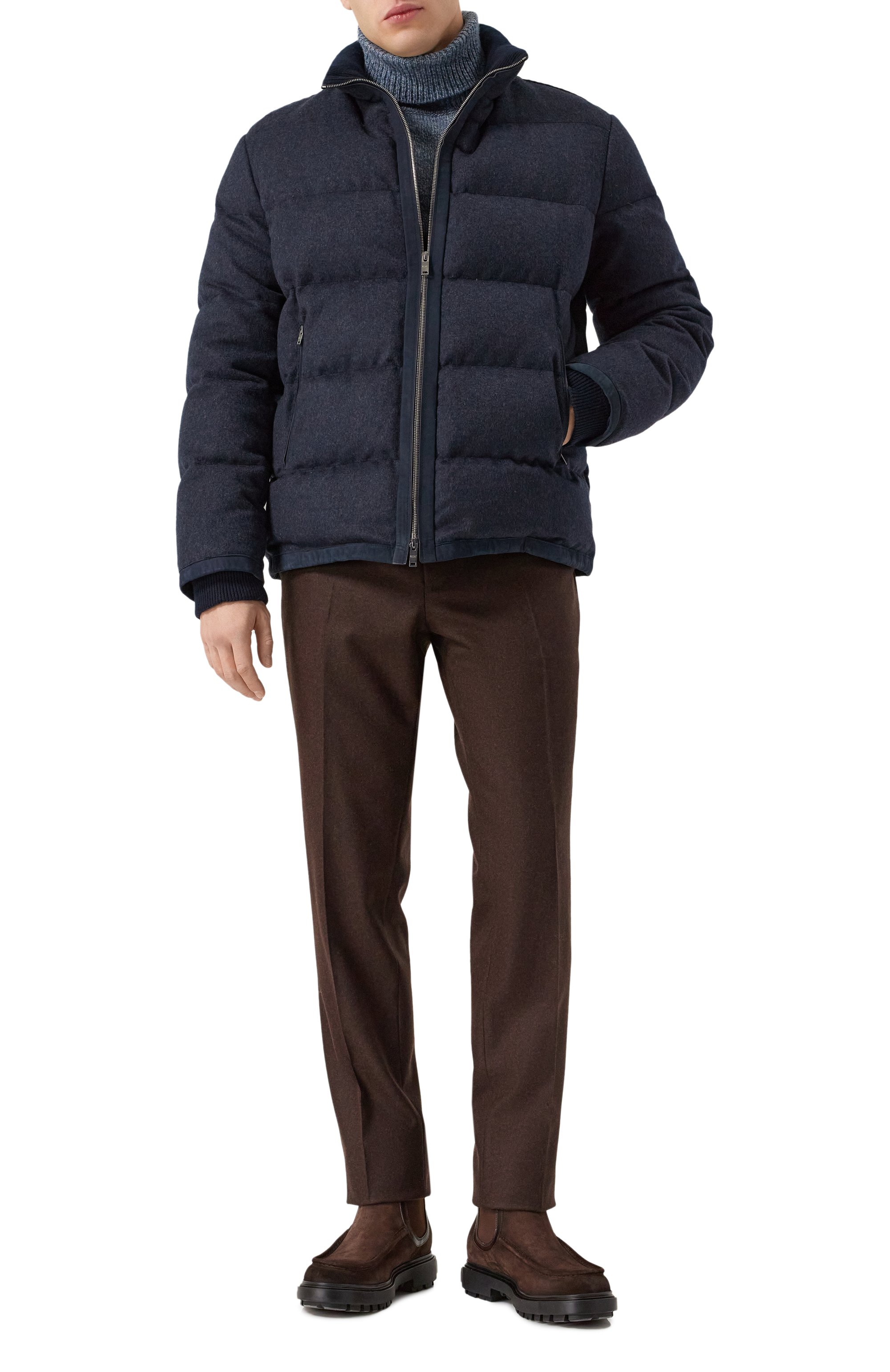 Замшевые челси stmoriz SANTONI, арт. MGSG18902NERBNBT, фото 2