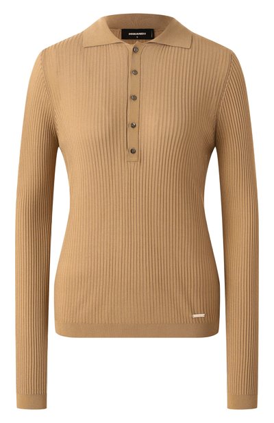 Женское поло из вискозы DSQUARED2, арт. S75HA1357/D13105