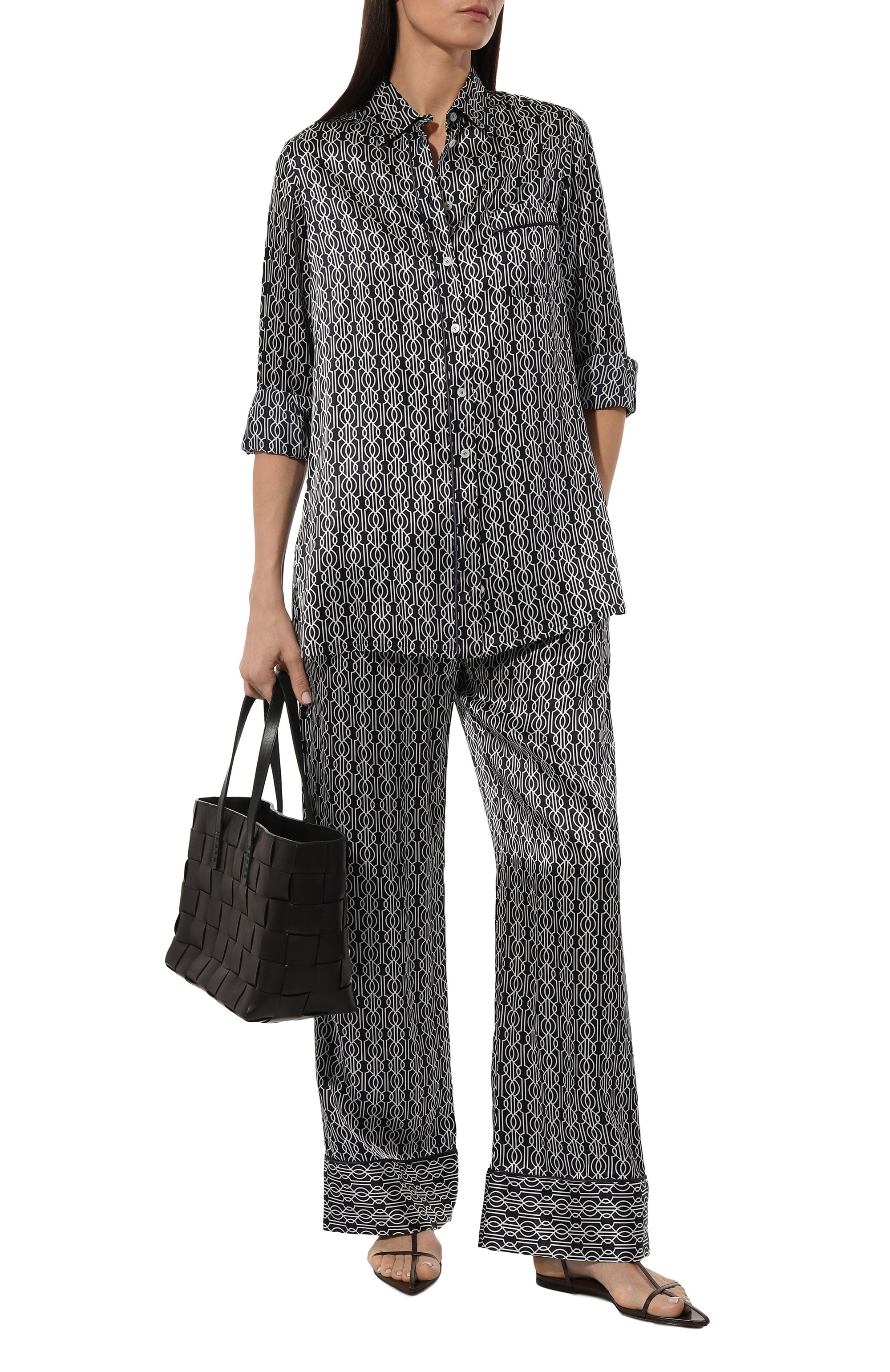 Атласные брюки KITON, арт. D57119K0978C, фото 2