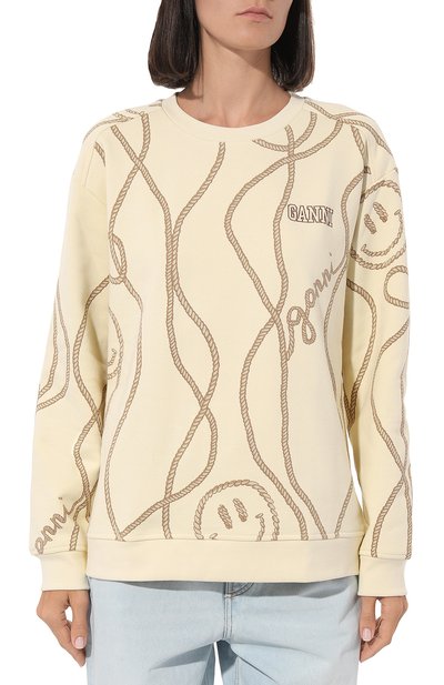 Хлопковый свитшот GANNI, арт. T3231, фото 3