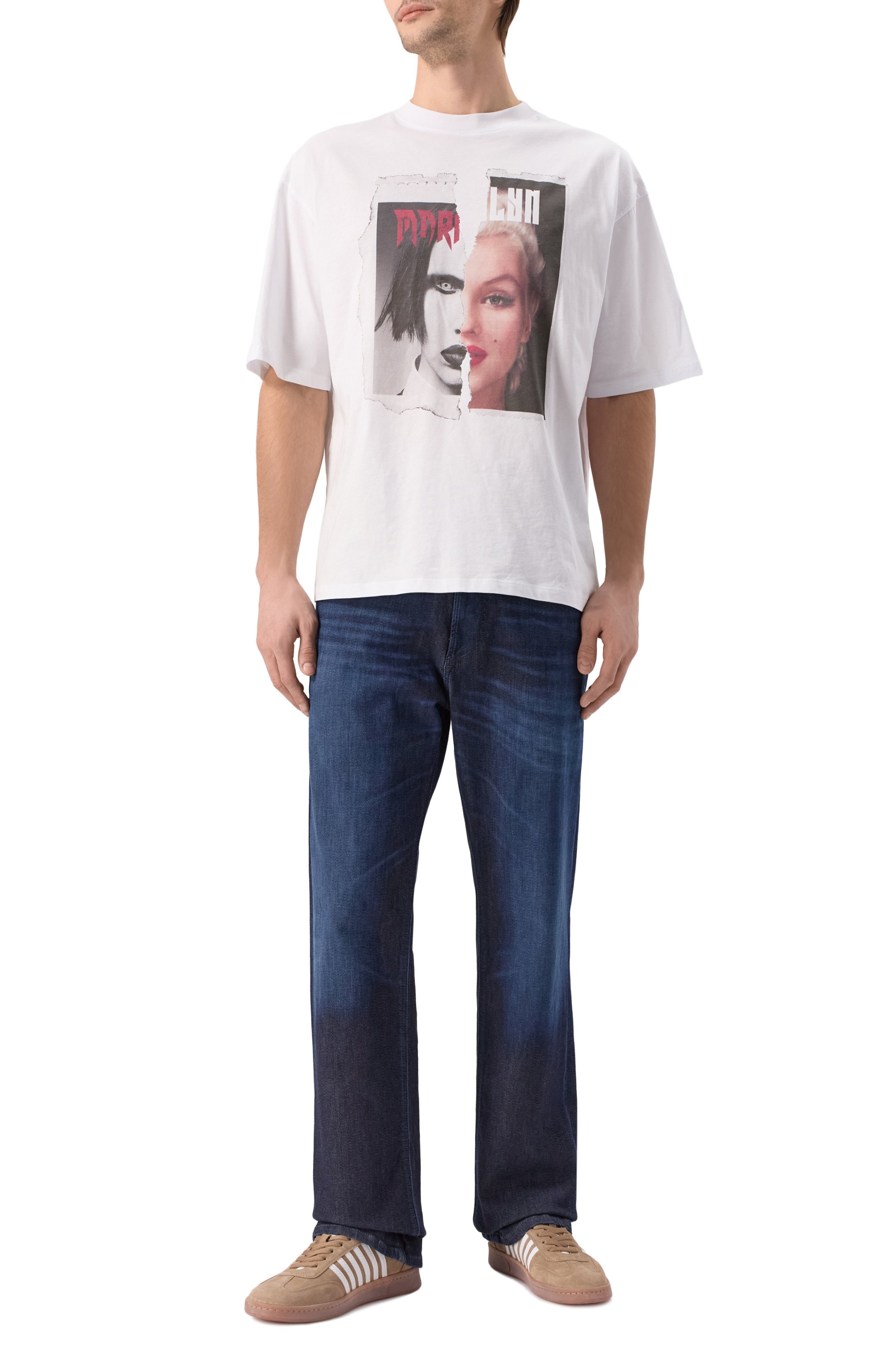 Хлопковая футболка DIEGO VENTURINO, арт. DVTS0MARY, фото 2