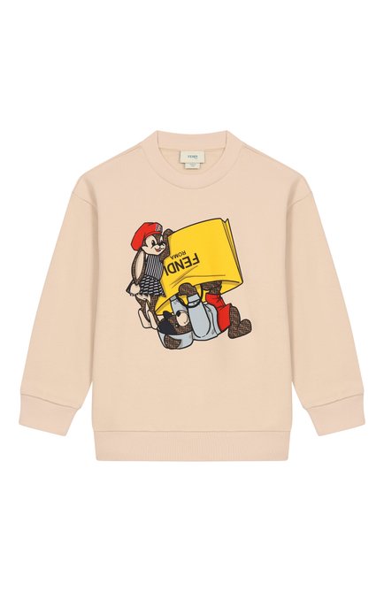 Хлопковый свитшот FENDI, арт. JUH084/5V0/4-6